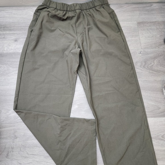 Lululemon ABC Pant Size S Relaxed Fit Mens Olive Green Versa Twill Athletic - Picture 1 of 13